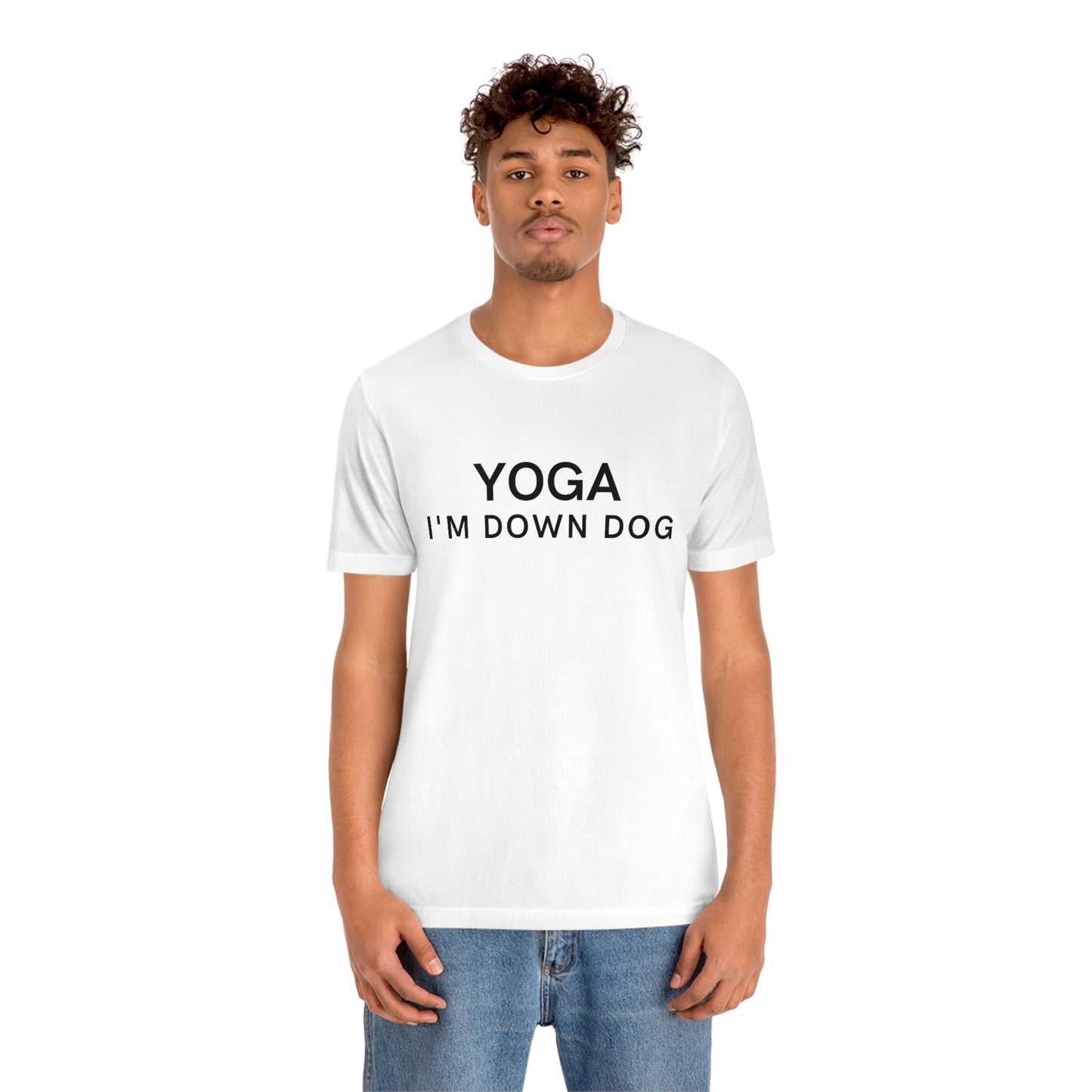 Yoga I'm Down Dog T-Shirt | EDGY T-Shirt Company | Funny Unisex Jersey Short Sleeve Tee