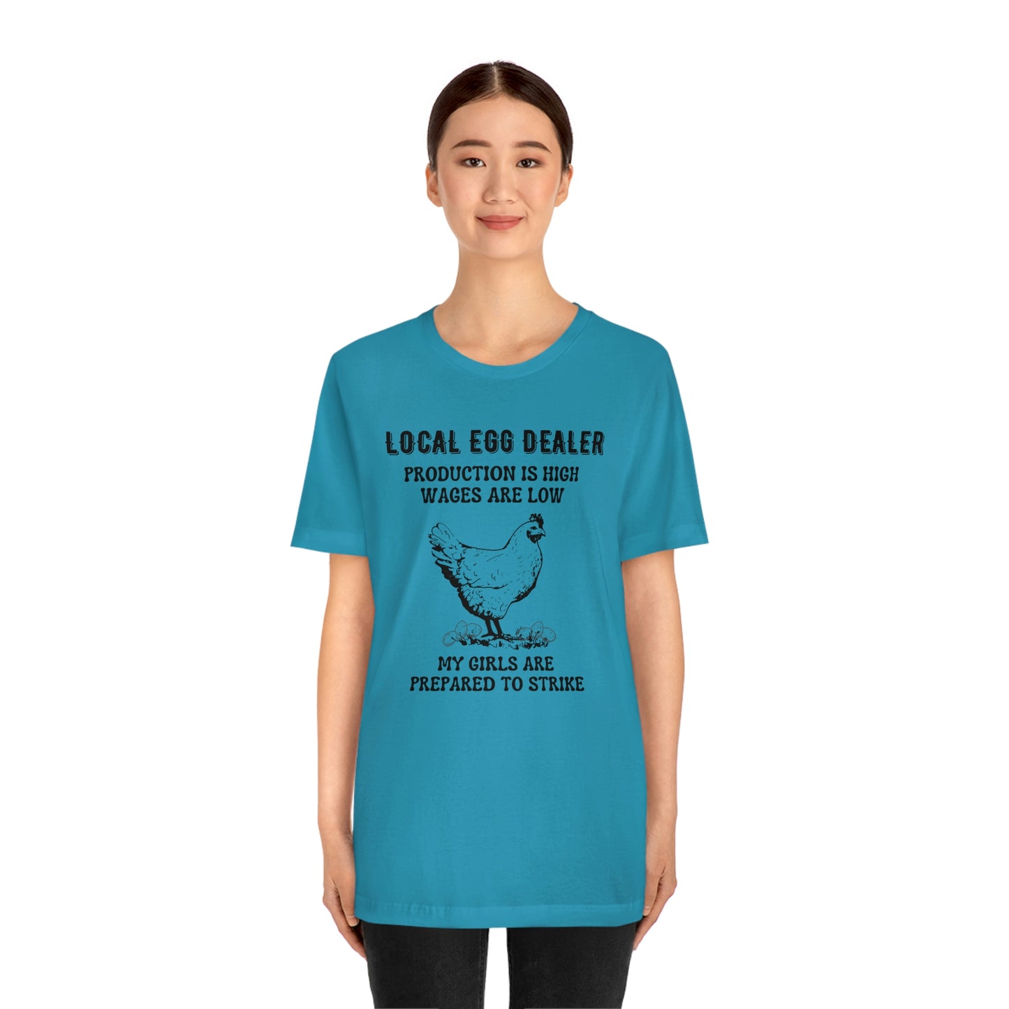 Local Egg Dealer T-Shirt | EDGY T-Shirt Company | Funny Unisex Jersey Short Sleeve Tee