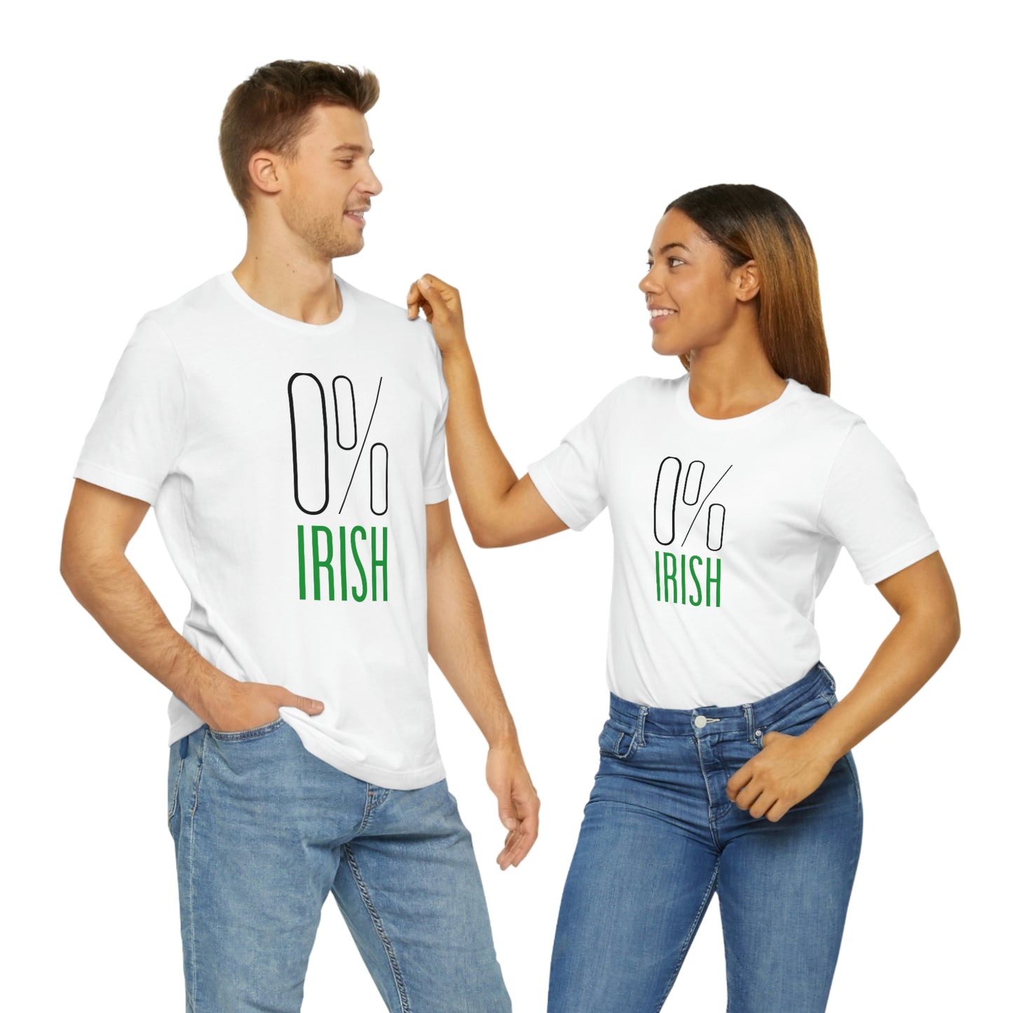Zero Percent Irish T-Shirt | EDGY T-Shirt Company | Funny Unisex Jersey Short Sleeve Tee